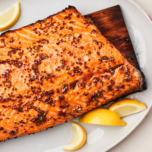 Cedar Planked Atlantic Salmon – Hickory Maple 8oz