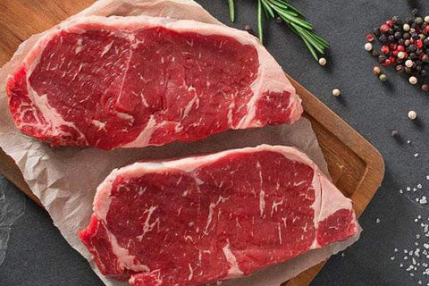 100% Grass Fed Angus New York Striploin Steak box