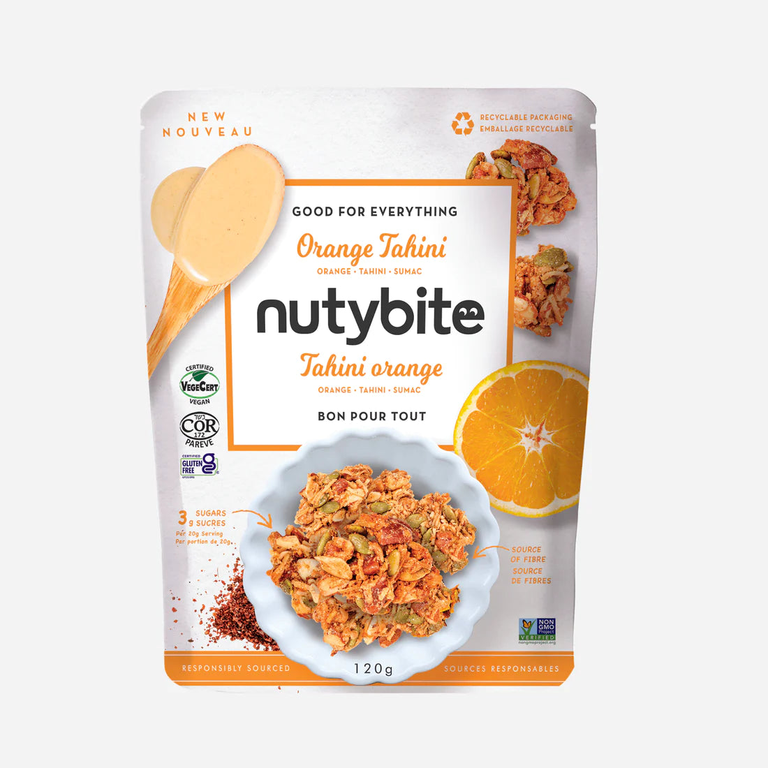Orange Tahini Granola-Cluster