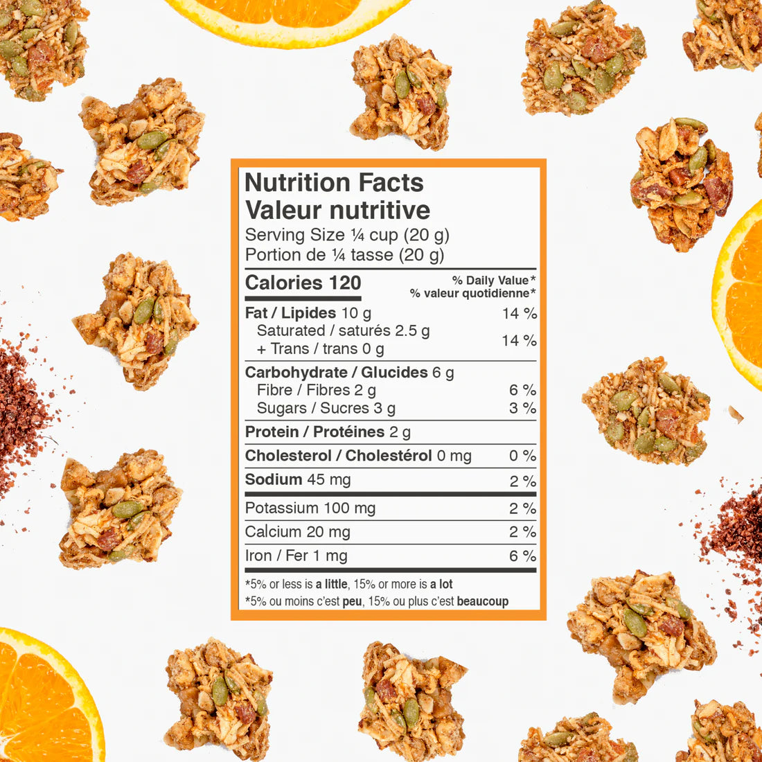 Orange Tahini Granola-Cluster