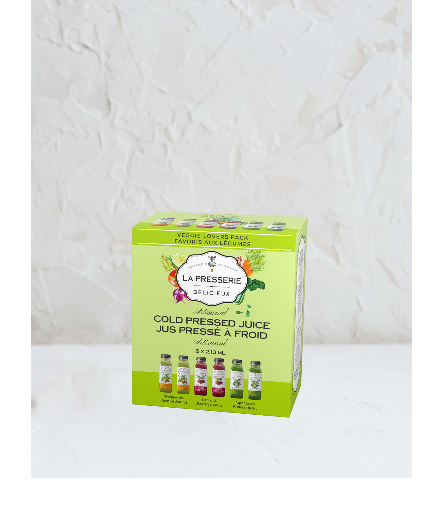 Cold Pressed Juice Veggie Lovers Pack(6x213ml)